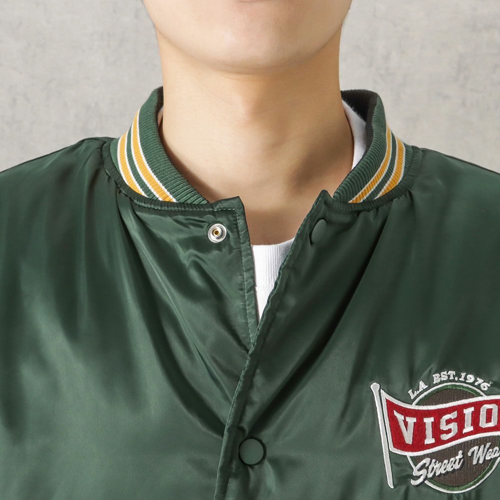 VISION STREET WEAR 中綿サテンブルゾン メンズ商品画像-13
