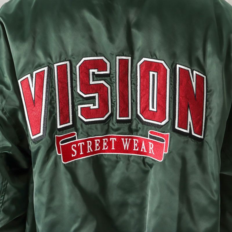 VISION STREET WEAR 中綿サテンブルゾン メンズ