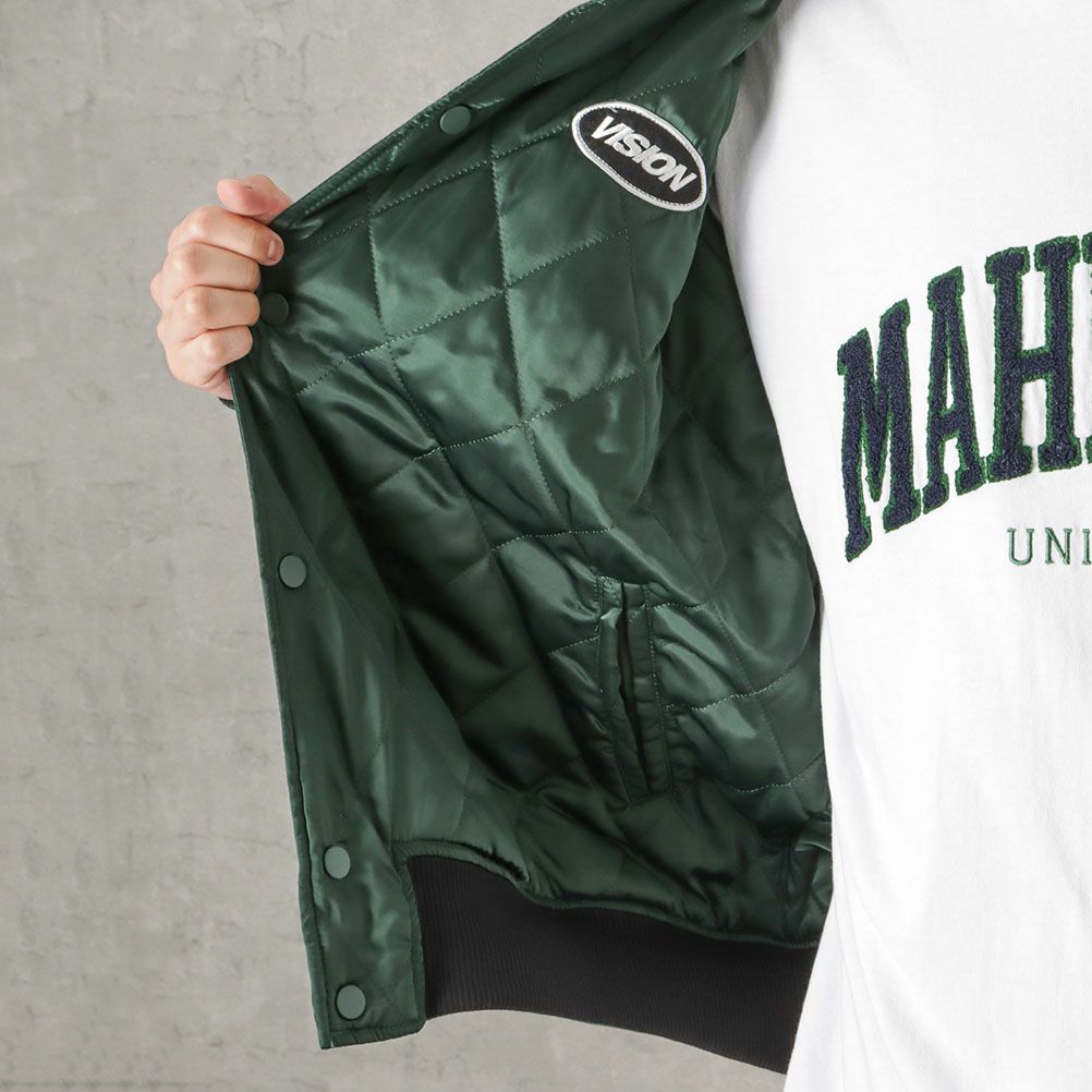 VISION STREET WEAR 中綿サテンブルゾン メンズ