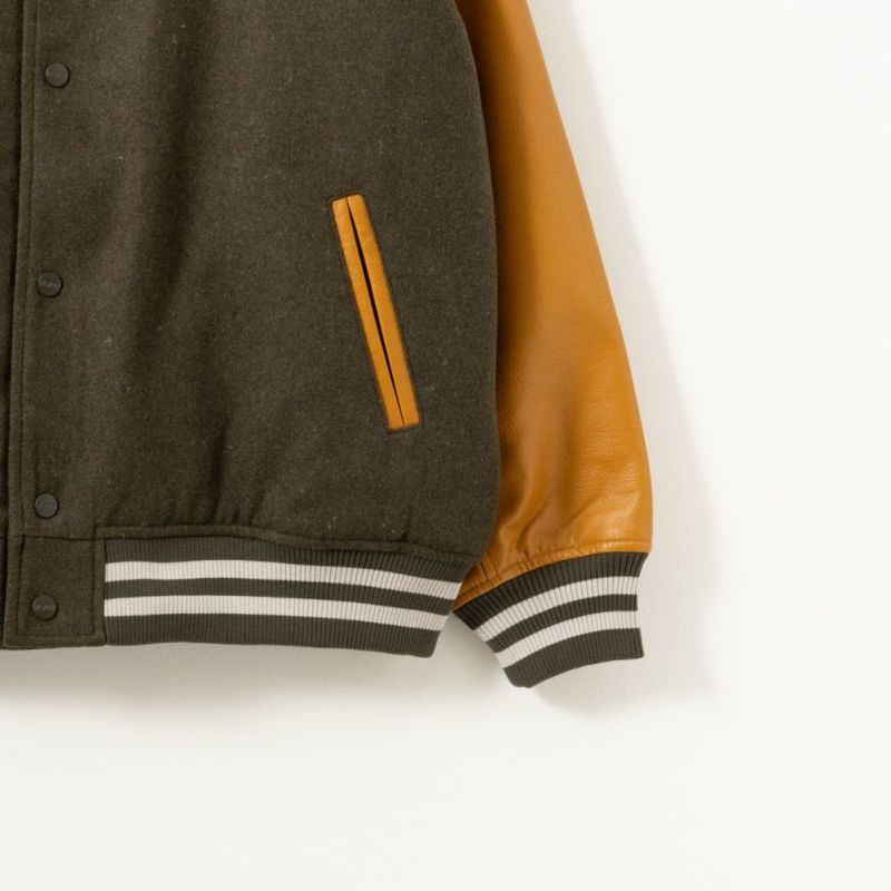 【オンラインストア限定】VISION STREET WEAR サガラ刺繍メルトンPUスタジャン メンズ商品画像-11