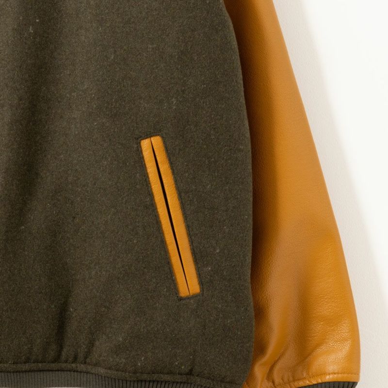 【オンラインストア限定】VISION STREET WEAR サガラ刺繍メルトンPUスタジャン メンズ商品画像-13