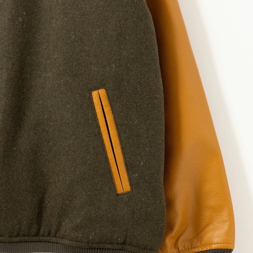 【オンラインストア限定】VISION STREET WEAR サガラ刺繍メルトンPUスタジャン メンズ商品サムネイル-13