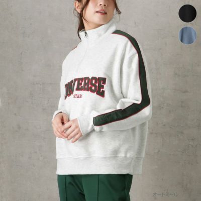 Champion クルーネックレイヤードスウェットトレーナー レディース