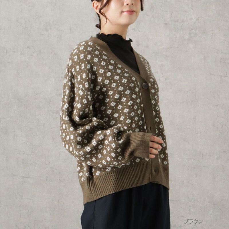 Howdy Marie ジャガードニットカーディガン レディース商品画像-3