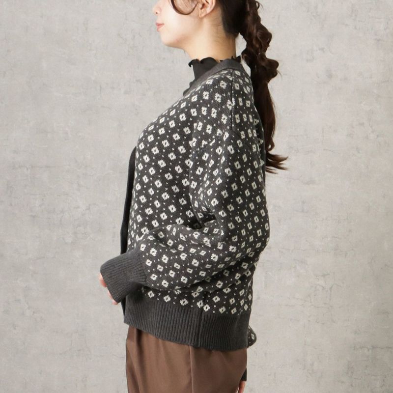 Howdy Marie ジャガードニットカーディガン レディース商品画像-5