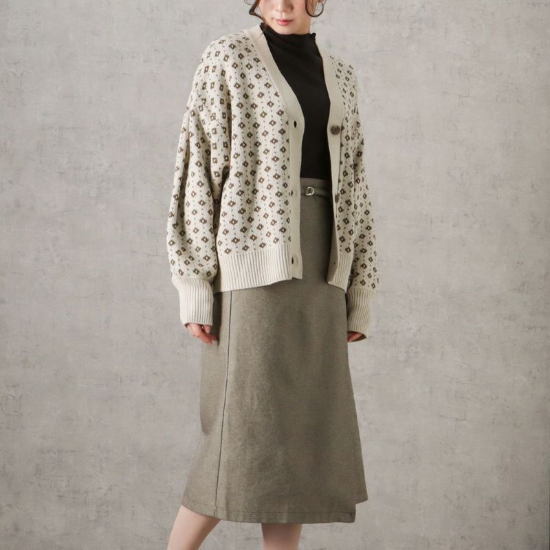 [期間限定価格]Howdy Marie ジャガードニットカーディガン レディース商品画像-7