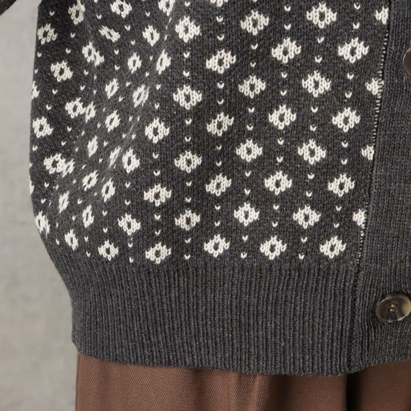 [さらに50%OFF]Howdy Marie ジャガードニットカーディガン レディース商品画像-12