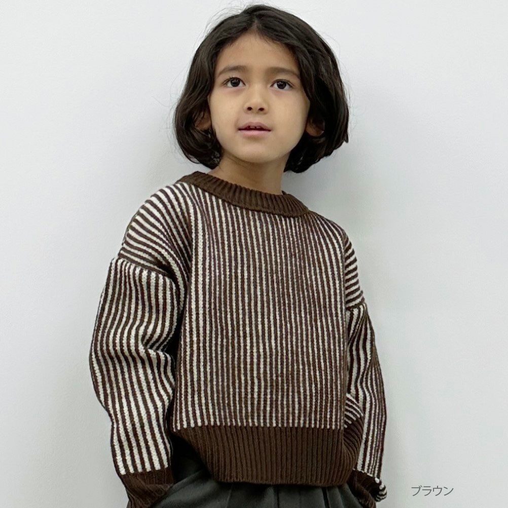 GOOD CREW ストライプニットプルオーバー キッズ