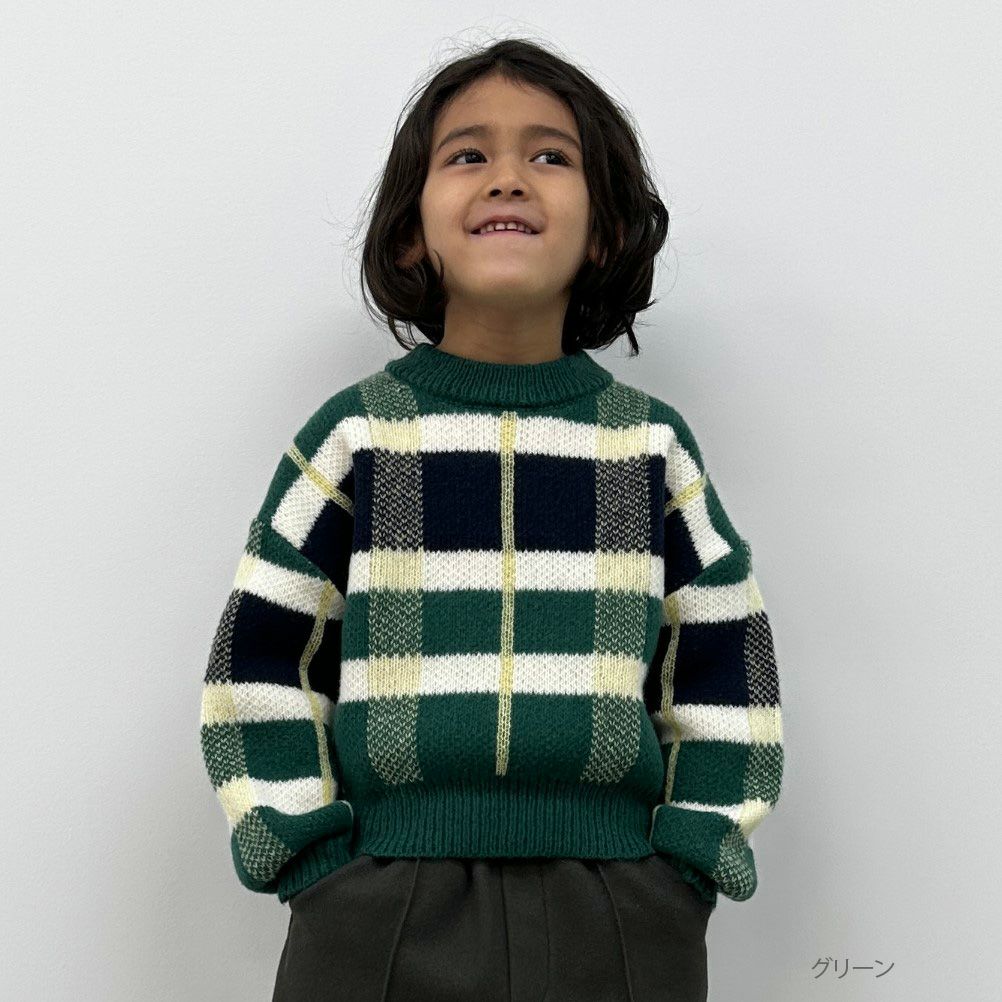 [さらに50%OFF]GOOD CREW チェックニット キッズ商品サムネイル-2