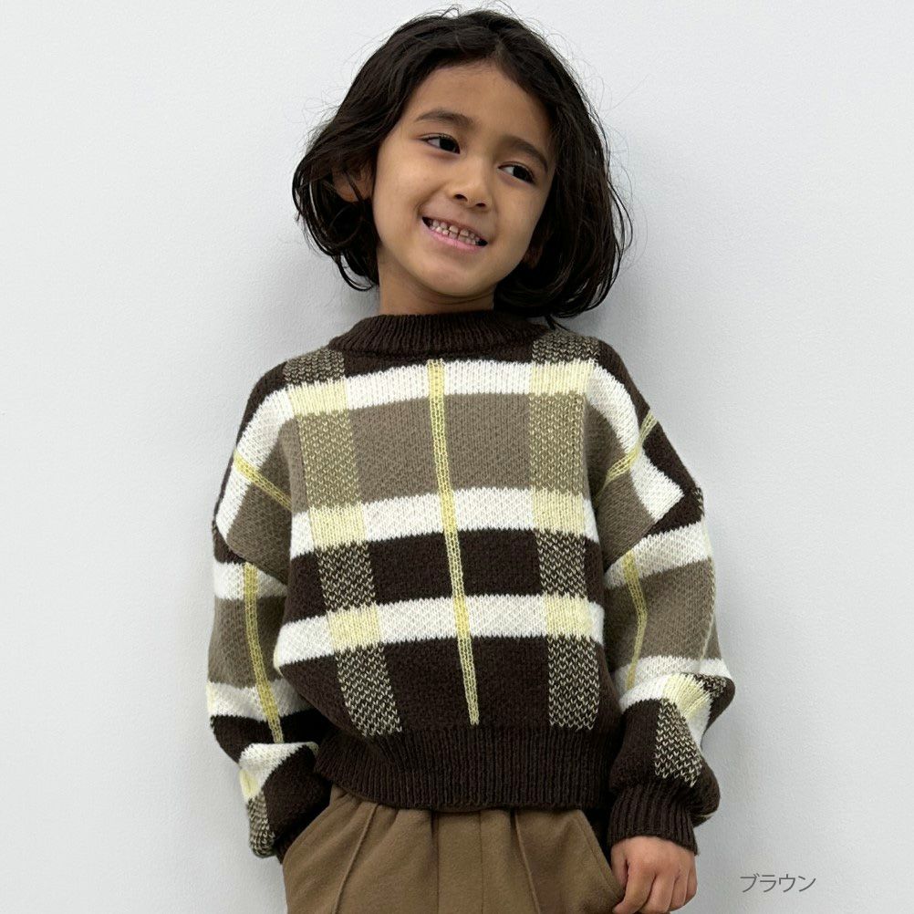 [さらに50%OFF]GOOD CREW チェックニット キッズ商品サムネイル-3