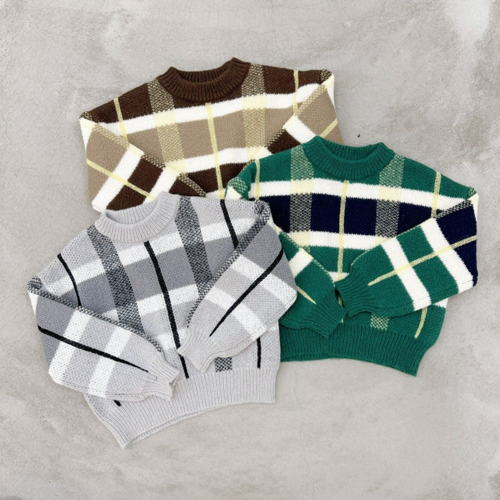 [期間限定価格]GOOD CREW チェックニット キッズ商品サムネイル-15