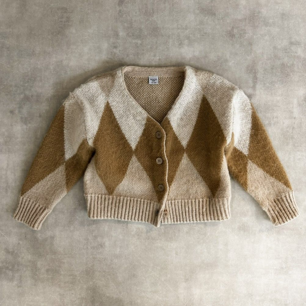 GOOD CREW アーガイルVネックカーディガン キッズ