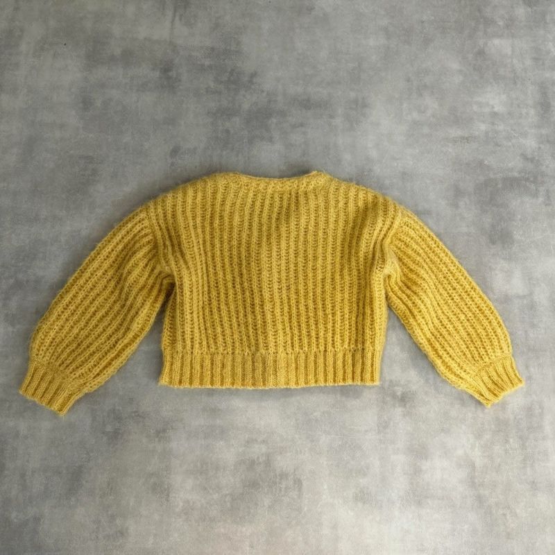 S.F.C イエロー モヘア　Vネックカーディガン S.F.C イエロー モヘア Vネックカーディガン
