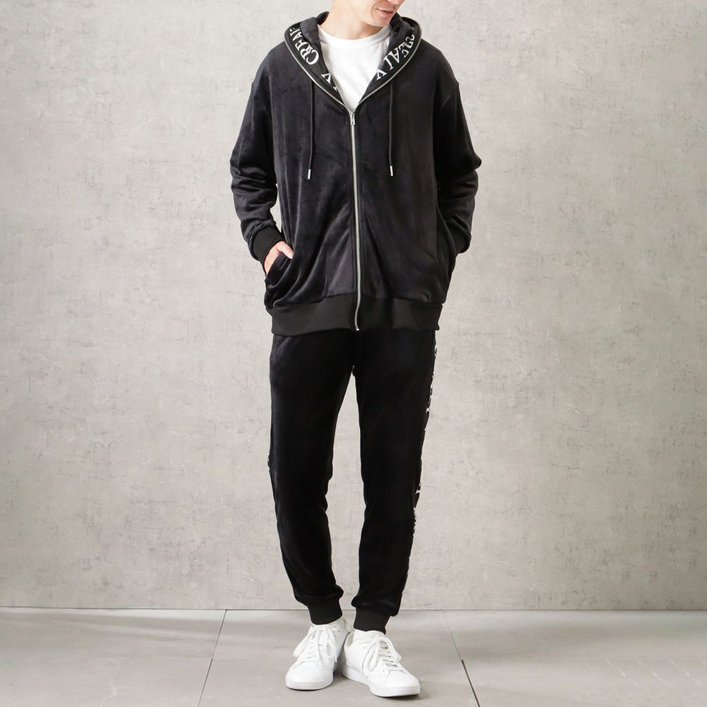 [期間限定価格]【オンラインストア限定】CREALY ベロアフルジップパーカー メンズ商品サムネイル-3