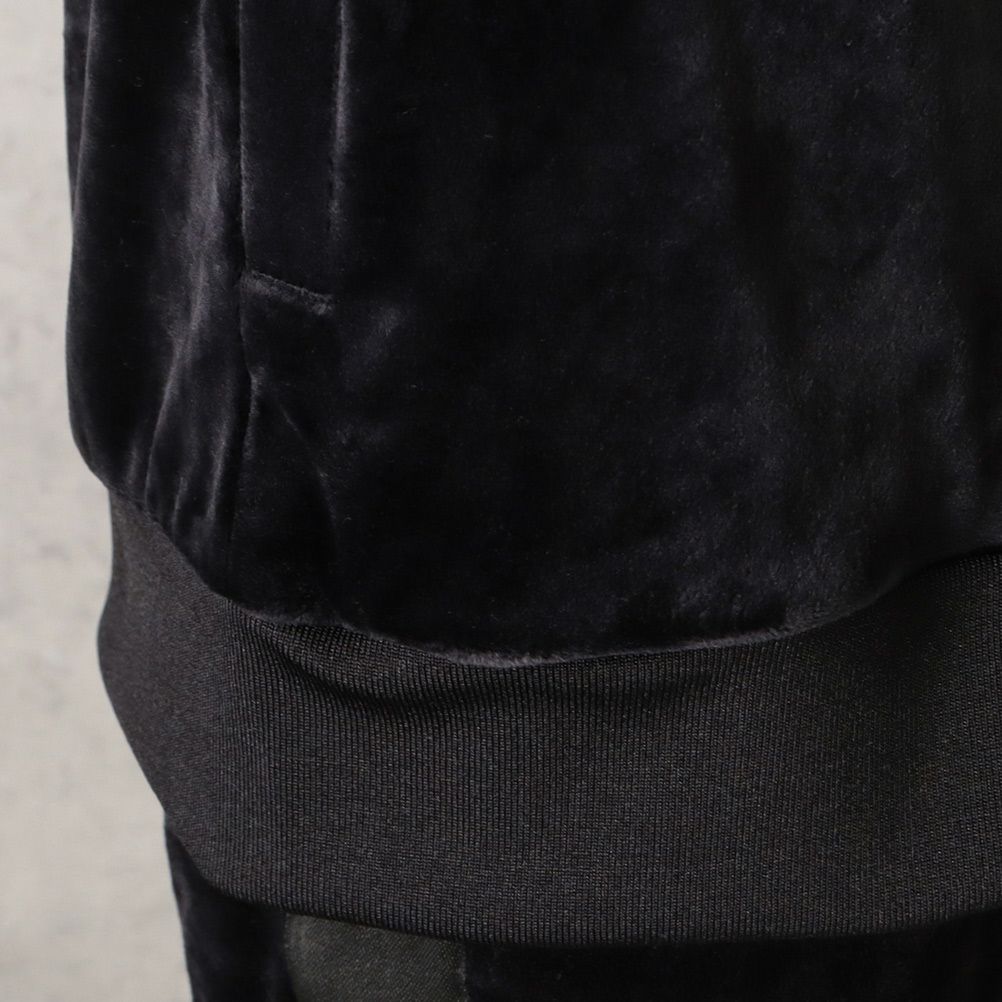 CREALY ベロアフルジップパーカー メンズ