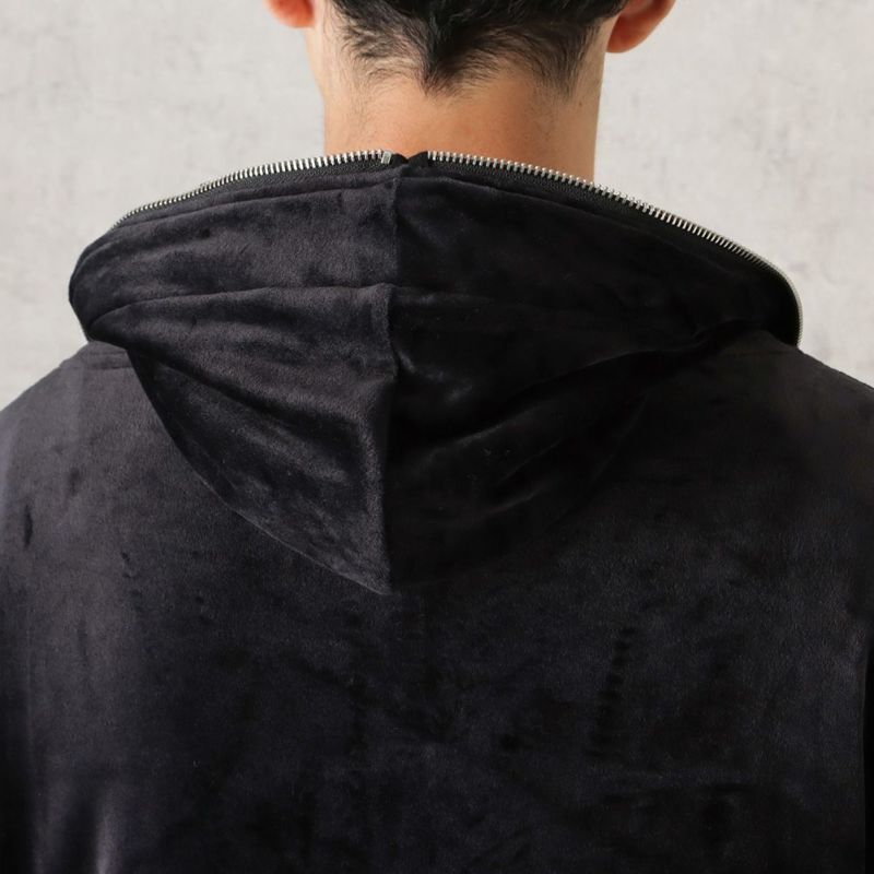 【オンラインストア限定】CREALY ベロアフルジップパーカー メンズ商品画像-12