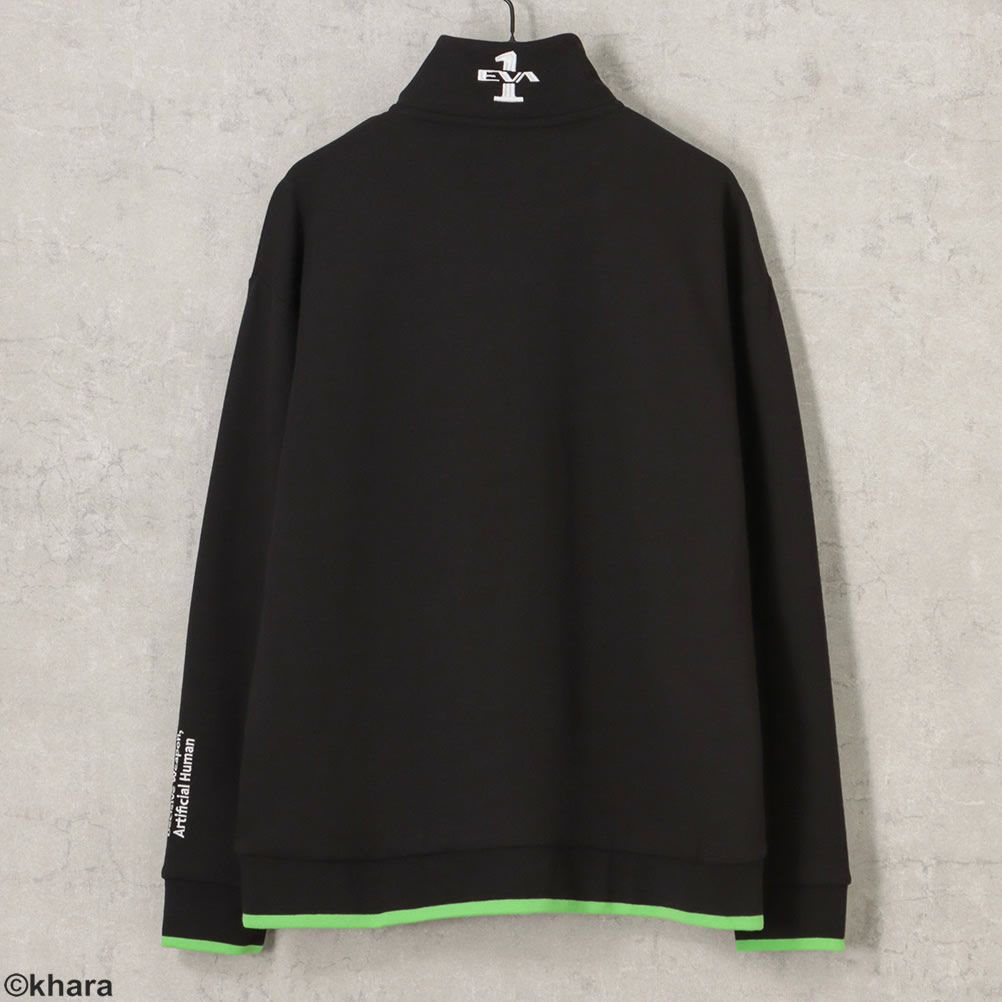 【ドローバッグをプレゼント】EVANGELION エヴァンゲリオン ハーフジップスウェット メンズ