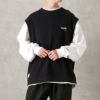 VISION STREET WEAR 鹿の子ベスト×ロングスリーブTシャツアンサンブル メンズ