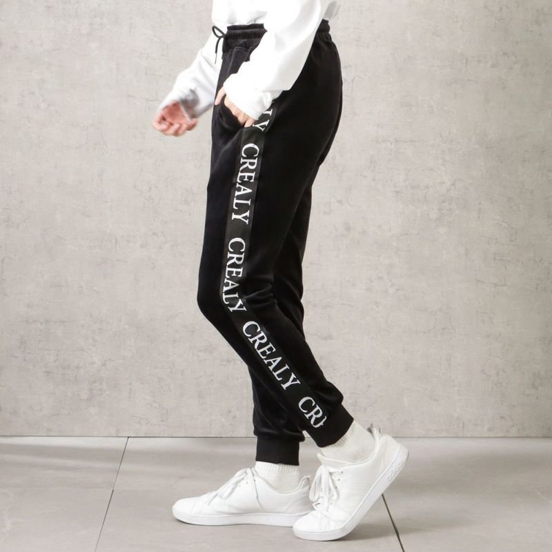 【オンラインストア限定】CREALY テープベロアジョガーパンツ メンズ商品画像-4