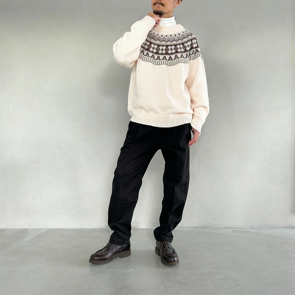 GOOD CREW ノルディック柄ニット メンズ