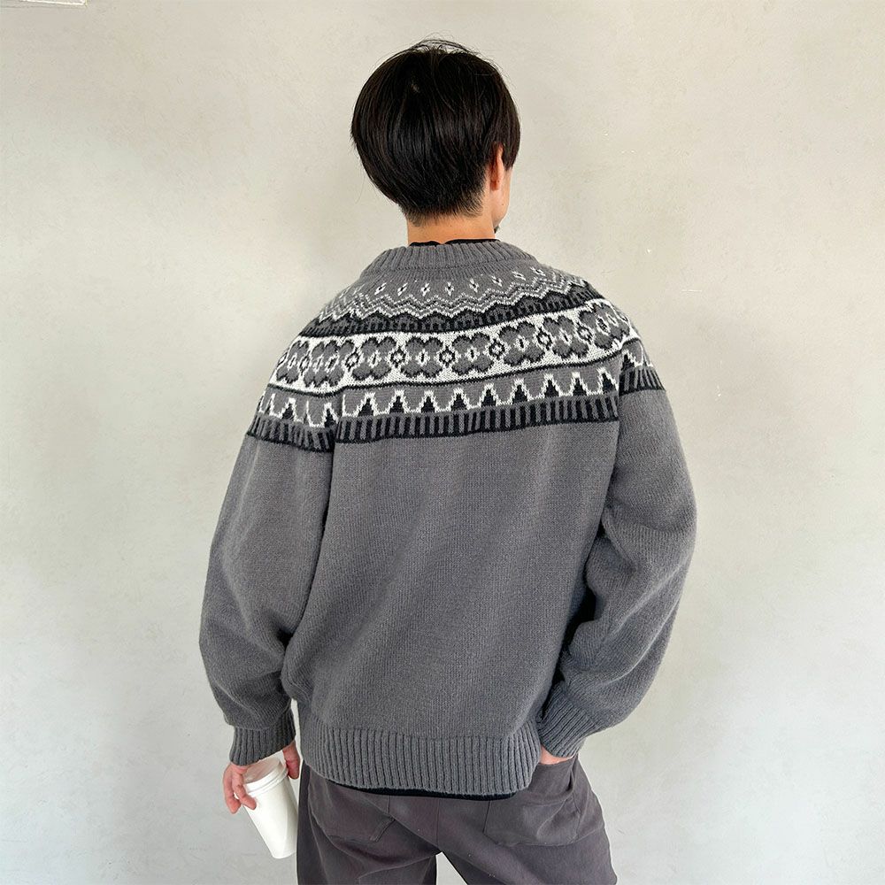 GOOD CREW ノルディック柄ニット メンズ