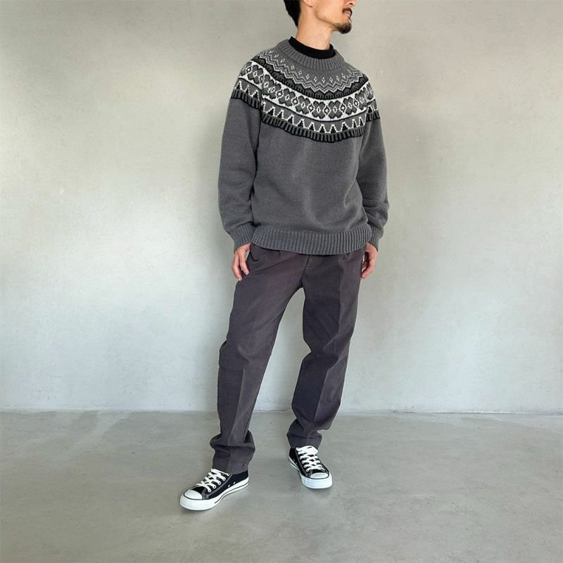 GOOD CREW ノルディック柄ニット メンズ商品画像-10