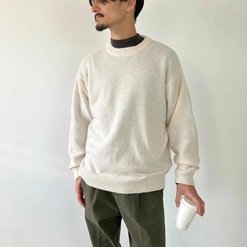 GOOD CREW モヘアクルーニット メンズ