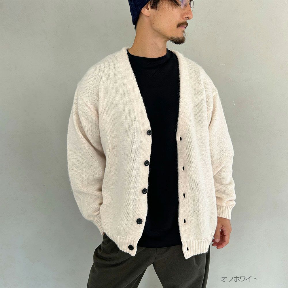 GOOD CREW モヘアVネックカーディガン メンズ