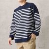 NAVY ボーダーニット メンズ