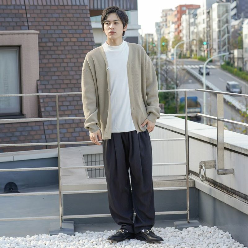 NAVY 軽量ニットカーディガン メンズ商品画像-6