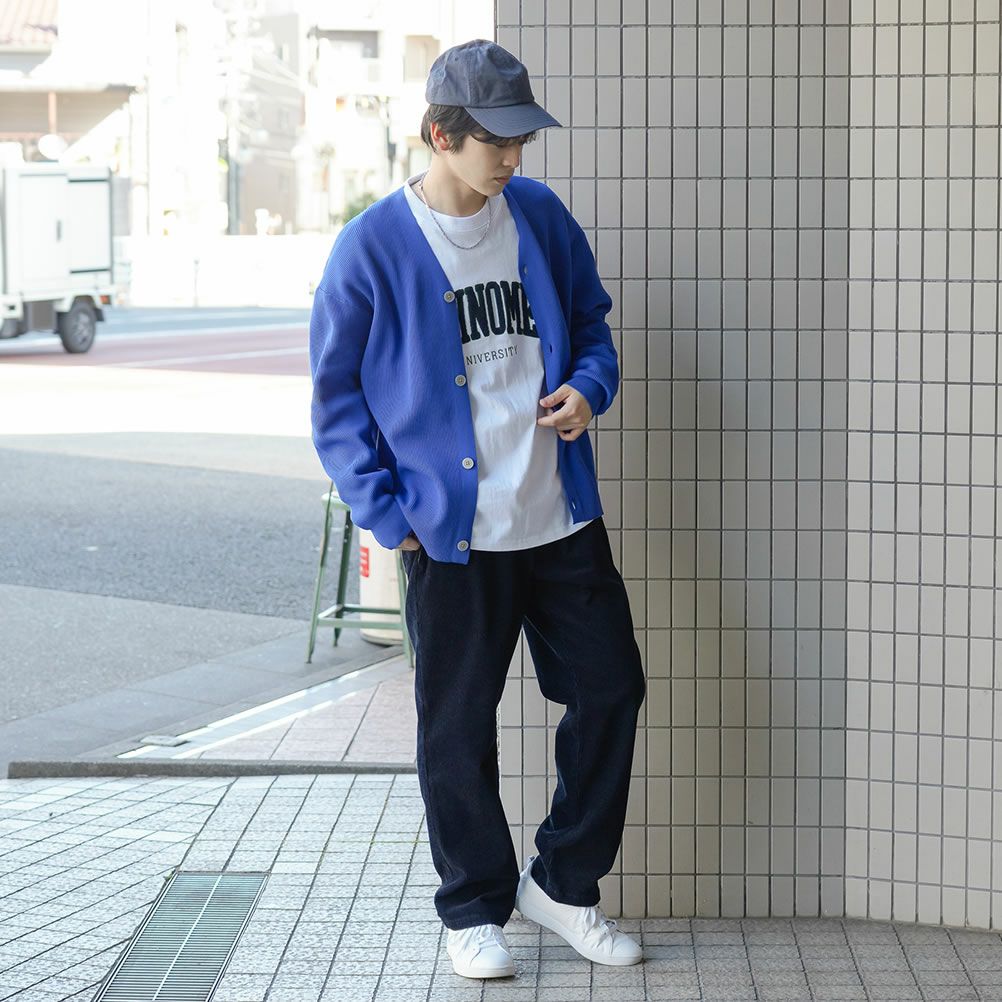 NAVY 軽量ニットカーディガン メンズ