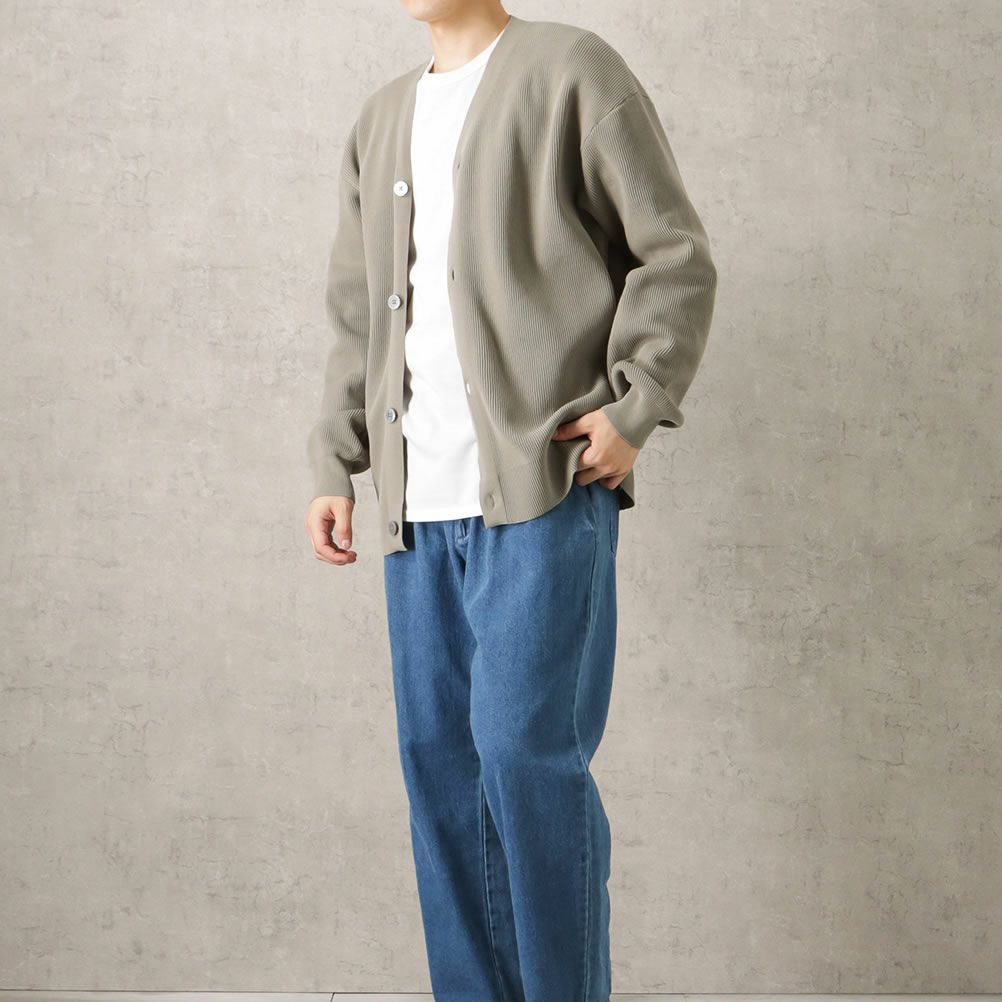 NAVY 軽量ニットカーディガン メンズ