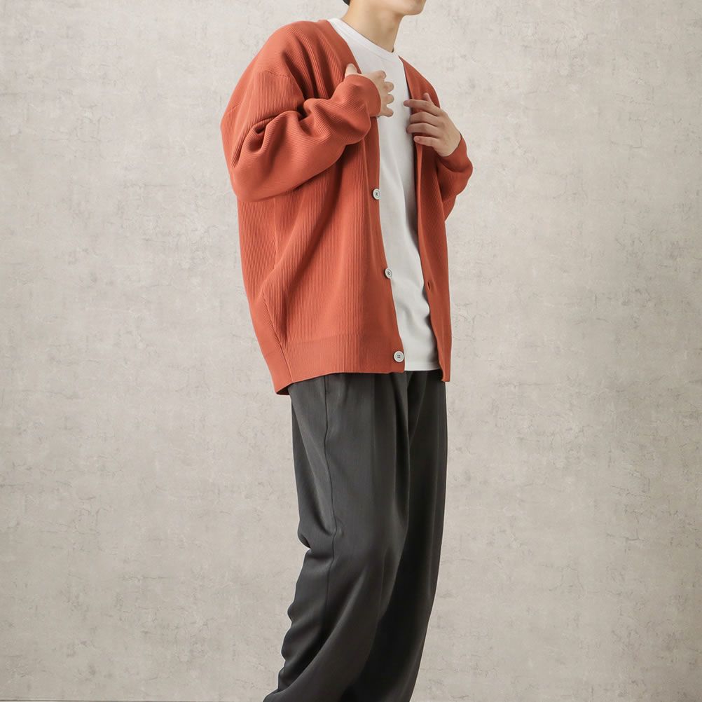 NAVY 軽量ニットカーディガン メンズ