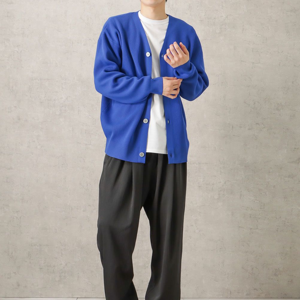 NAVY 軽量ニットカーディガン メンズ