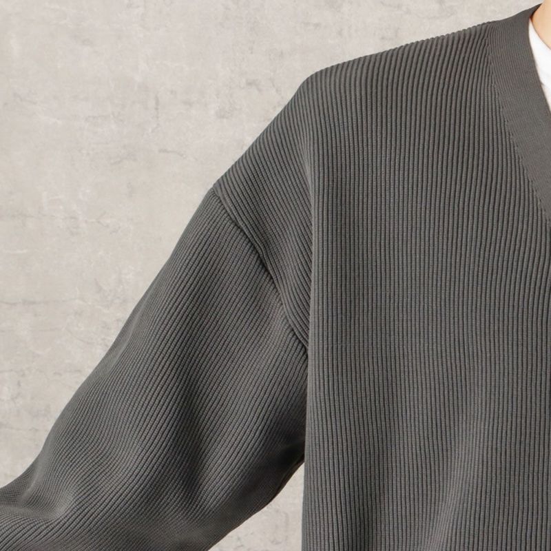 NAVY 軽量ニットカーディガン メンズ商品画像-16