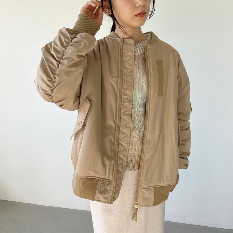 GOOD CREW 袖ボリュームMA-1 レディース商品画像-7