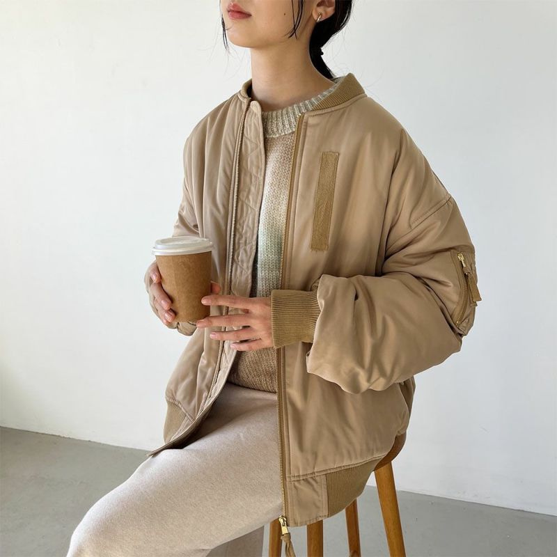 GOOD CREW 袖ボリュームMA-1 レディース商品画像-9