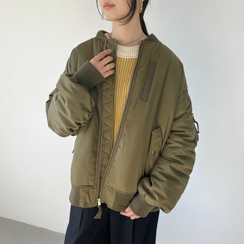 GOOD CREW 袖ボリュームMA-1 レディース商品画像-12