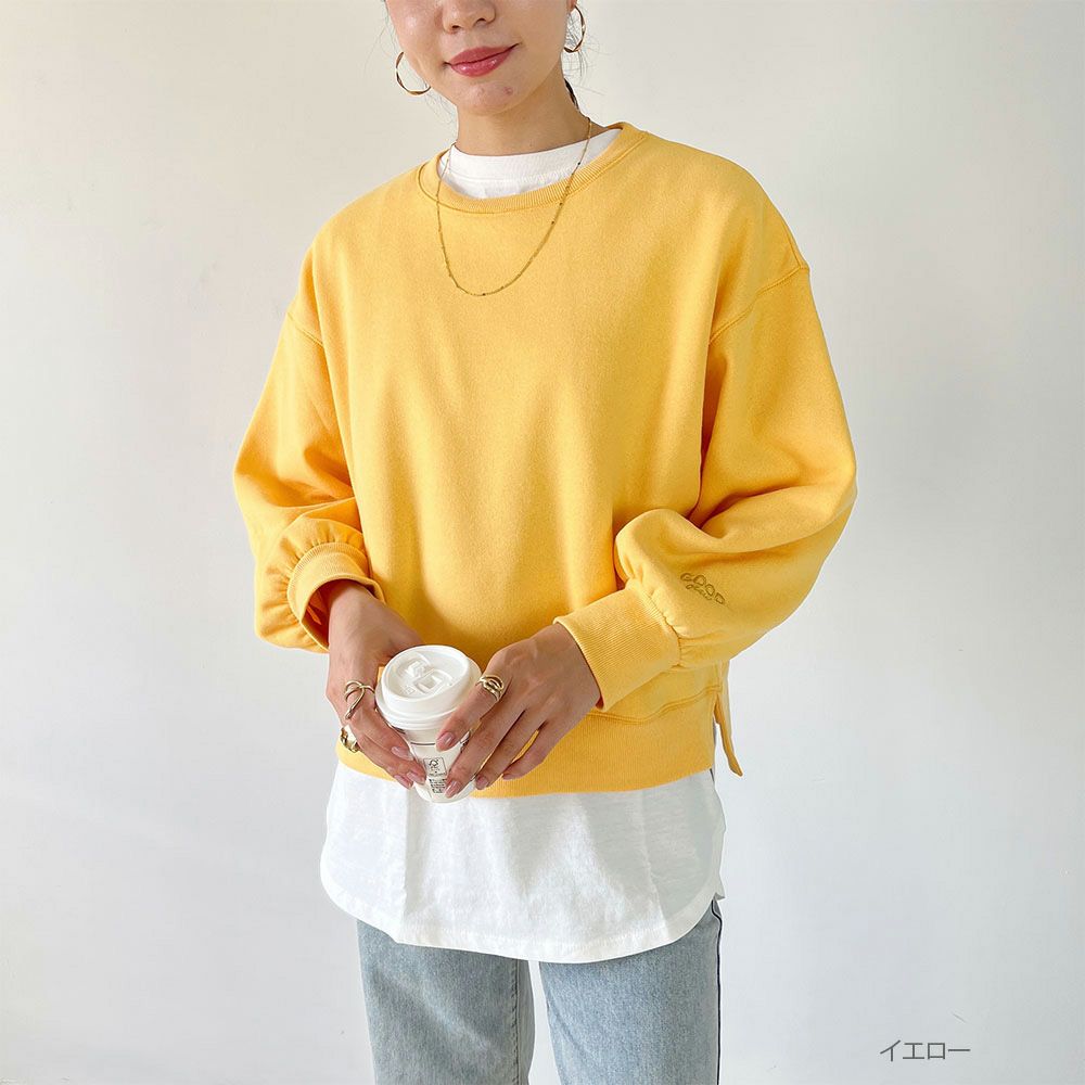 GOOD CREW  ワンポイント刺繍スウェット レディース商品サムネイル-1