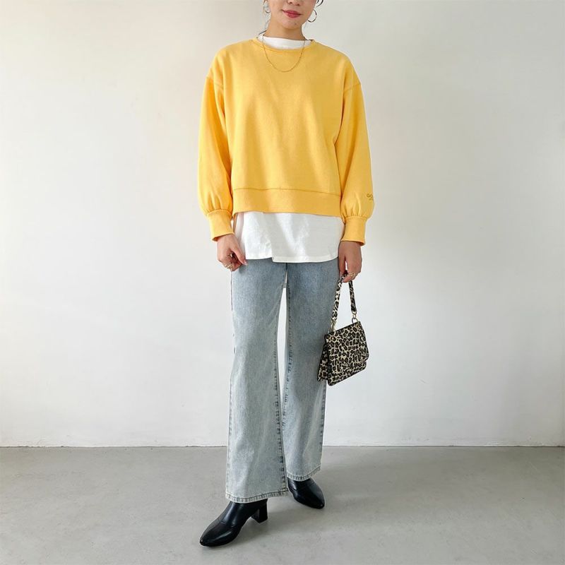 GOOD CREW ワンポイント刺繍スウェット レディース