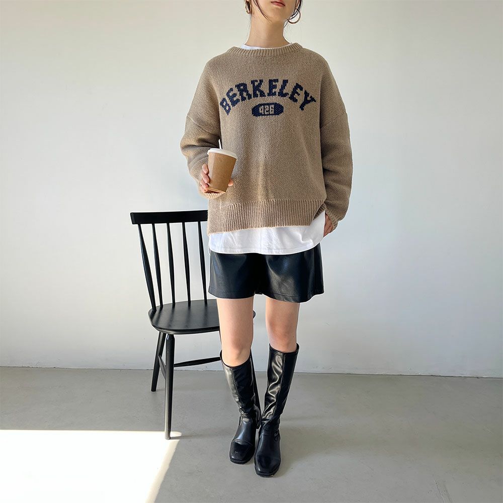 GOOD CREW カレッジロゴニット レディース