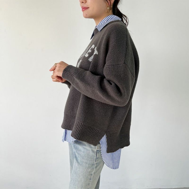 GOOD CREW カレッジロゴニット レディース商品画像-8