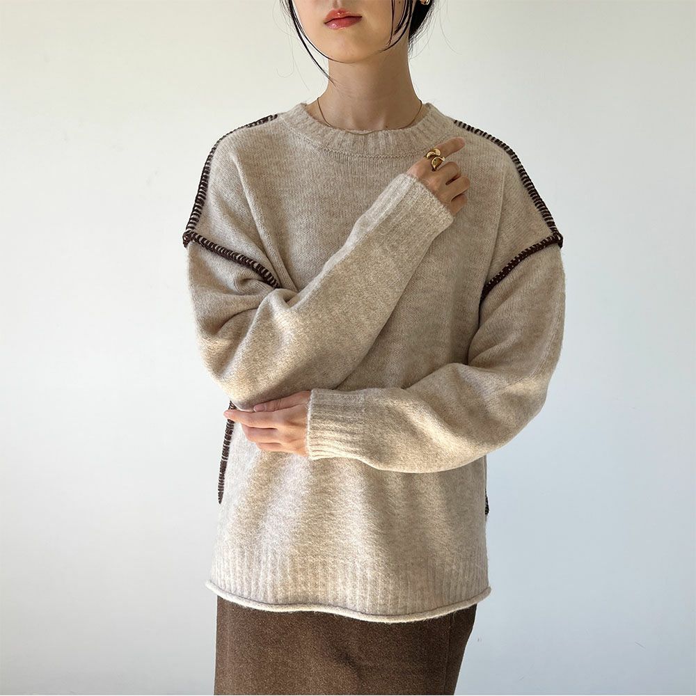 GOOD CREW ふわもちハンドステッチプルオーバー レディース