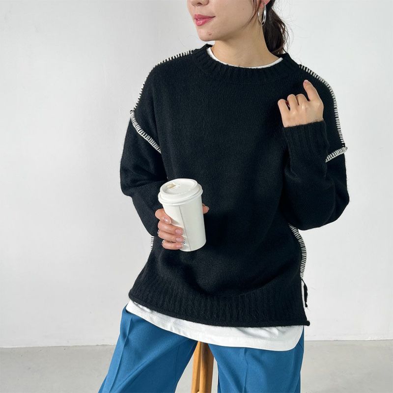 【オンラインストア限定】GOOD CREW ふわもちハンドステッチプルオーバー レディース商品画像-12