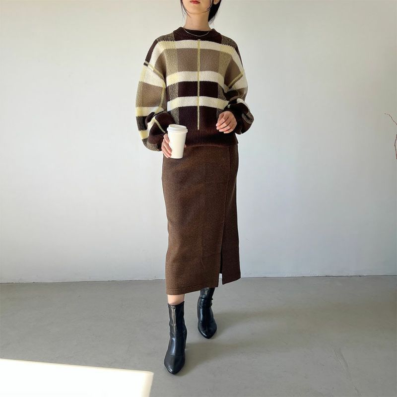 GOOD CREW チェックニットプルオーバー レディース商品画像-4