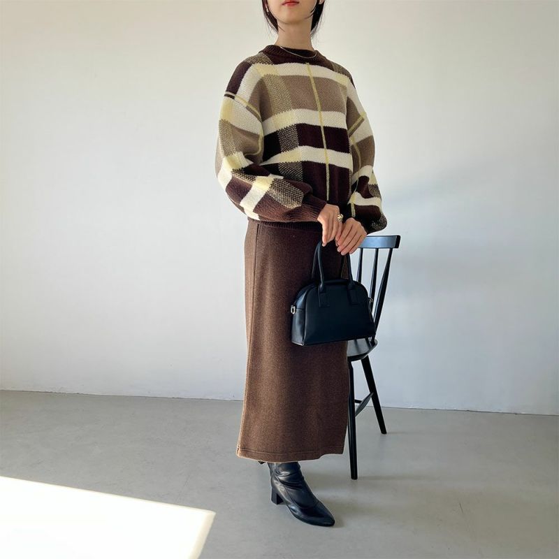 GOOD CREW チェックニットプルオーバー レディース商品画像-5