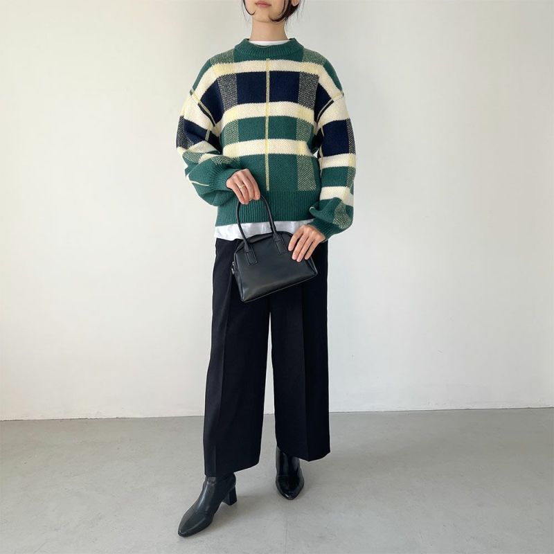 GOOD CREW チェックニットプルオーバー レディース商品画像-10