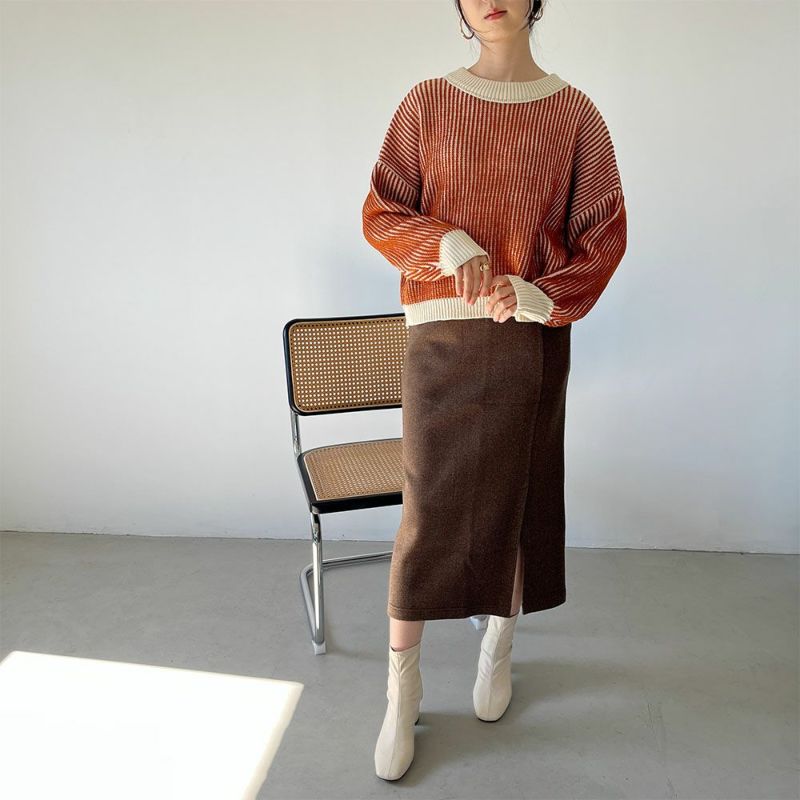 GOOD CREW 畦編みストライププルオーバー レディース商品画像-10