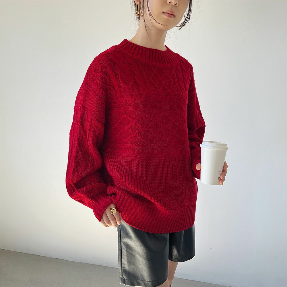 GOOD CREW ケーブルプルオーバー レディース