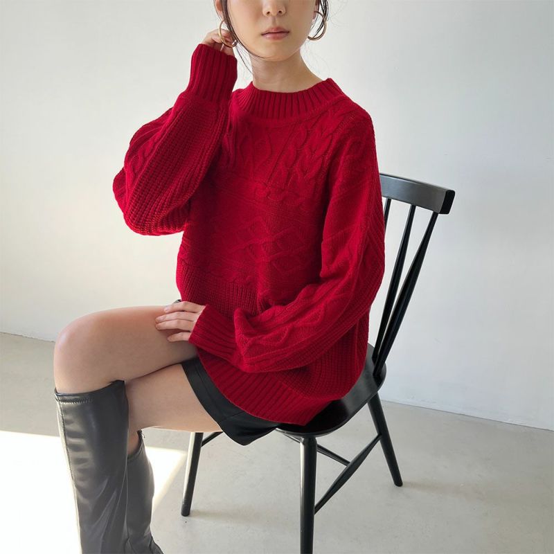 GOOD CREW ケーブルプルオーバー レディース商品画像-3